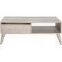 Sharp soffbord 110 x 65 cm - Ljus valnt