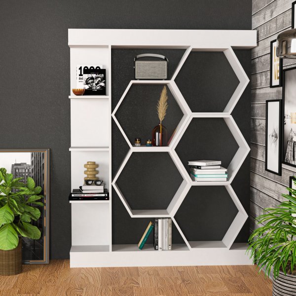 Sueno bokhylla - Vit