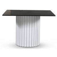 Empire matbord - Granit 90x90 cm / Vit lamell träfot Empire matbord - Granit 90x90 cm / Vit lamell träfot