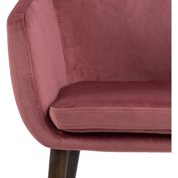 Fauteuil Nora - Rose/chêne Fauteuil Nora - Rose/chêne
