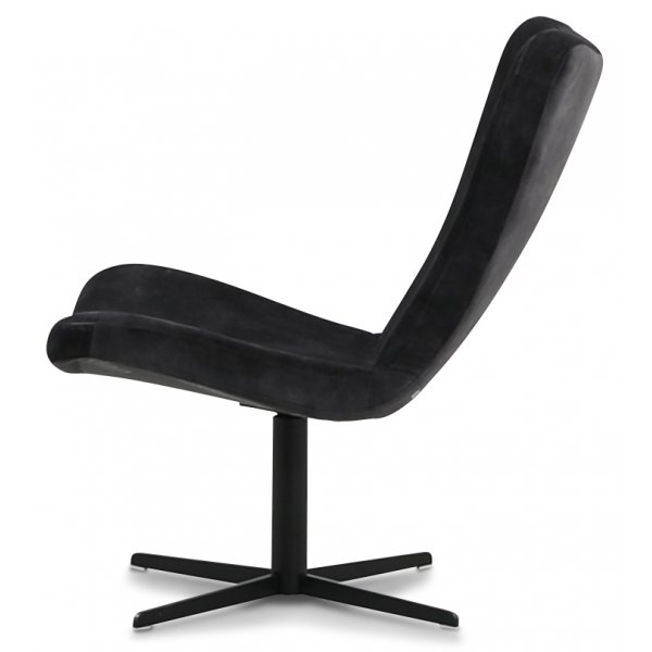 Spekeröd designfåtölj - Mörkgrå (Sammet) Spekeröd designfåtölj - Mörkgrå (Sammet)