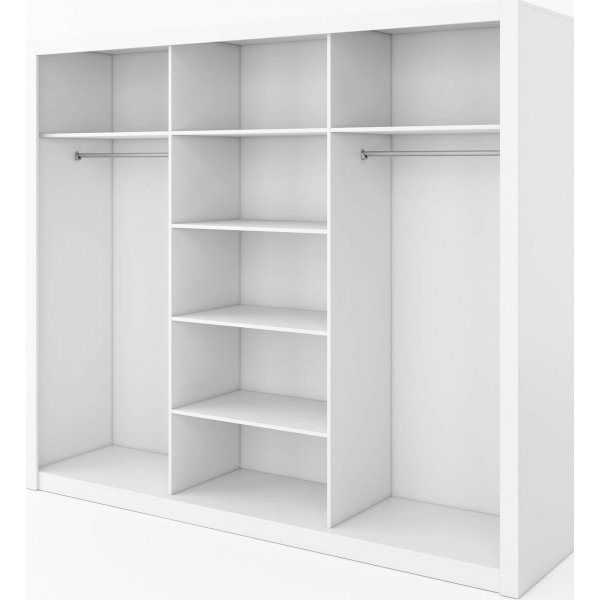 Einar garderob 1 med spegeldörrar - Vit Einar garderob 1 med spegeldörrar - Vit