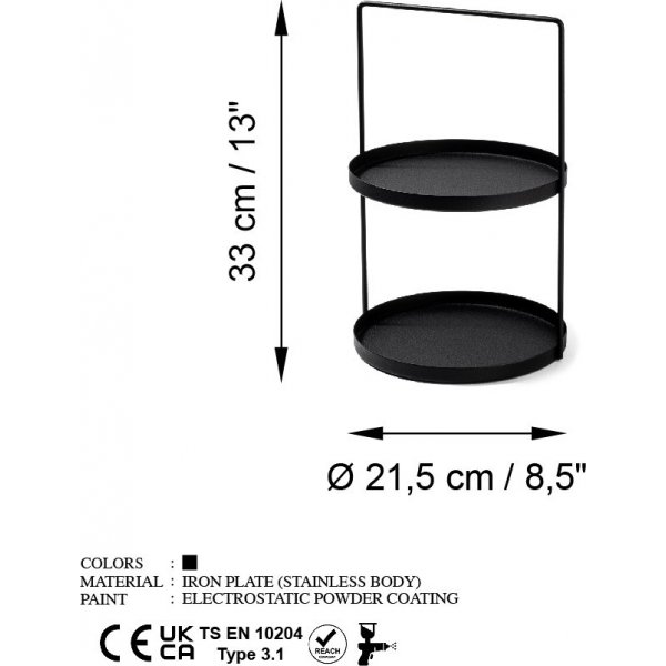 Tilos dekorationsfat - Svart Tilos dekorationsfat - Svart