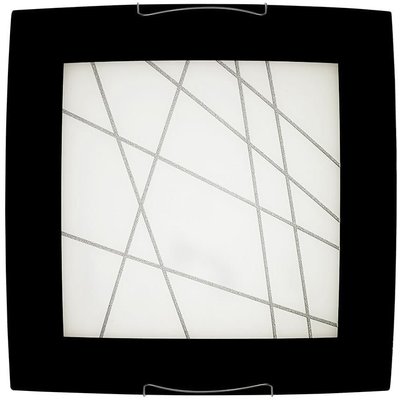 Ritz plafond - Svart/glas