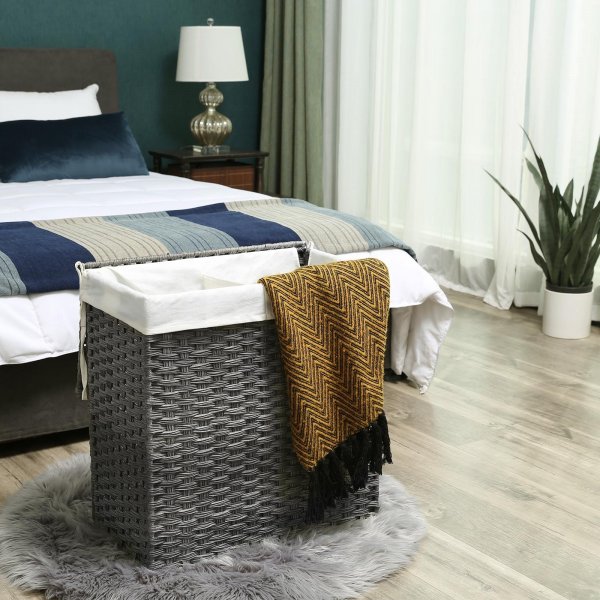 Panier à linge Angelika 110 l - Gris Panier à linge Angelika 110 l - Gris