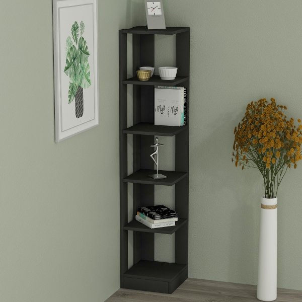 Bambu bokhylla - Antracit Bambu bokhylla - Antracit