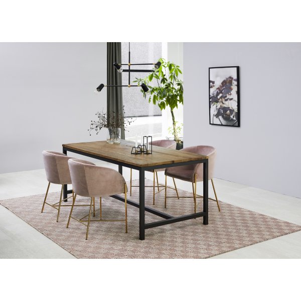 Fauteuil Nelson - Rose poudré Fauteuil Nelson - Rose poudré