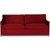 Petit 3-sits soffa loose cover - Röd (sammet)