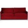 Petit 3-sits soffa loose cover - Rd (sammet)