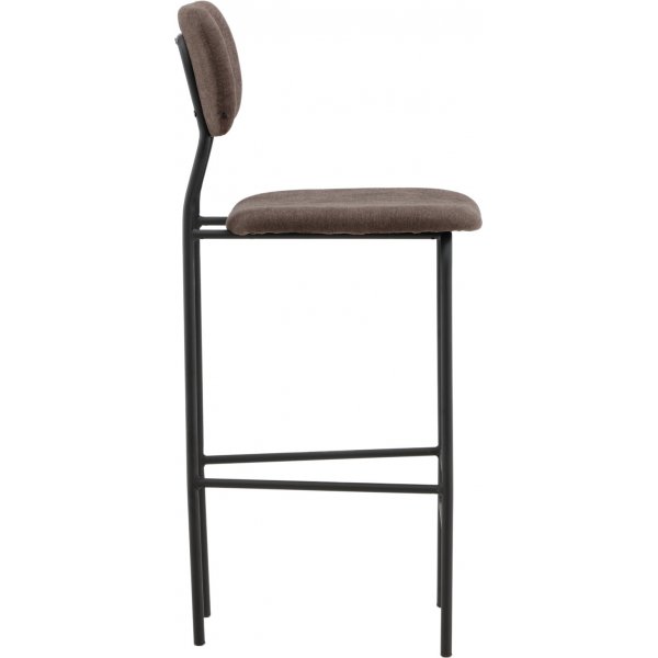 Tabouret de bar Ralf - Noir/Marron Tabouret de bar Ralf - Noir/Marron