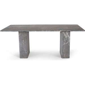 Level matbord i gr marmor 200x100 cm