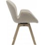 Bjerke matstol - Beige/vitpigmenterad lackad ek