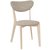 Nordic stol - Whitewash ek/beige tyg