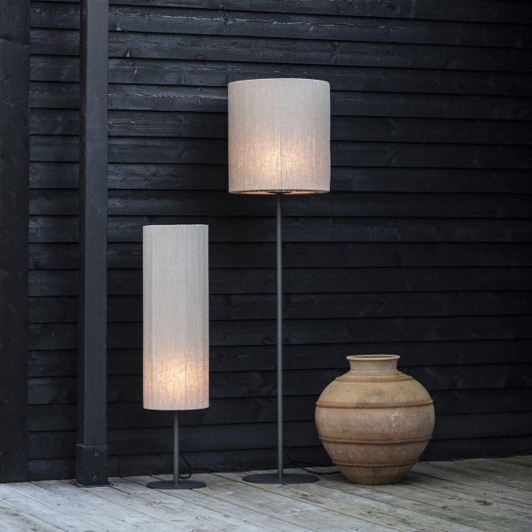 Agnar golvlampa fr utomhusbruk - Gr/svart - 100 cm