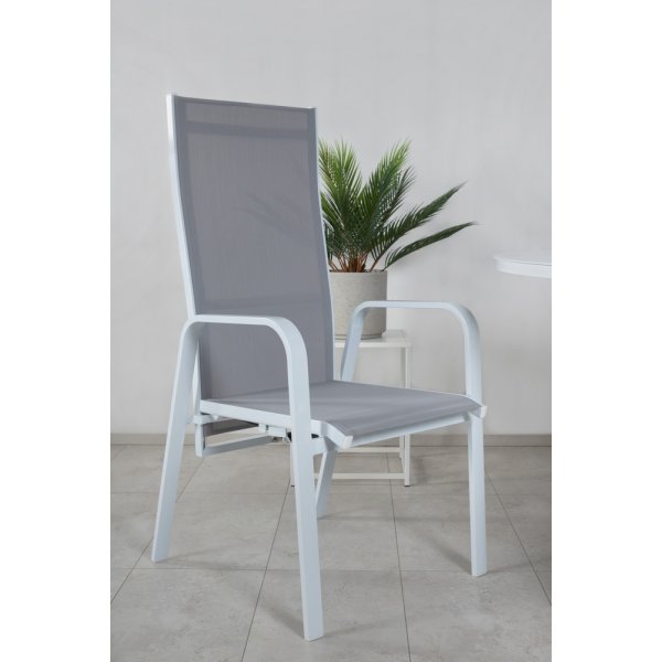 Fauteuil Copacabana - Gris/Blanc