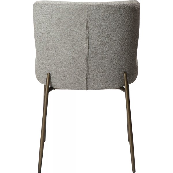 Chaise de salle à manger Glam - Boucle de galets/laiton antique Chaise de salle à manger Glam - Boucle de galets/laiton antique