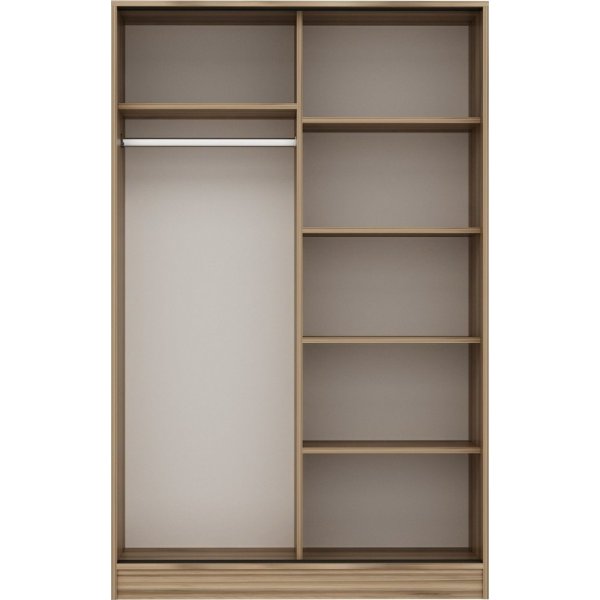 Armoire Kapusta 120 cm - Chêne/pierre Armoire Kapusta 120 cm - Chêne/pierre