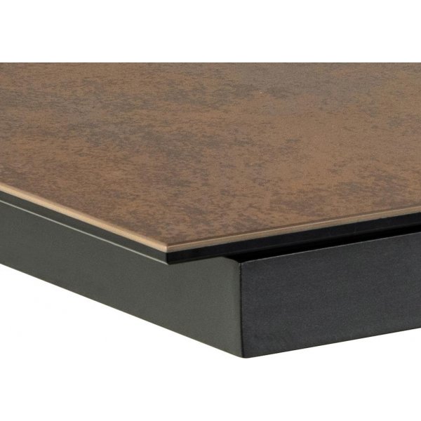 Heaven matbord 200-240 x 100 cm - Brun/matt svart