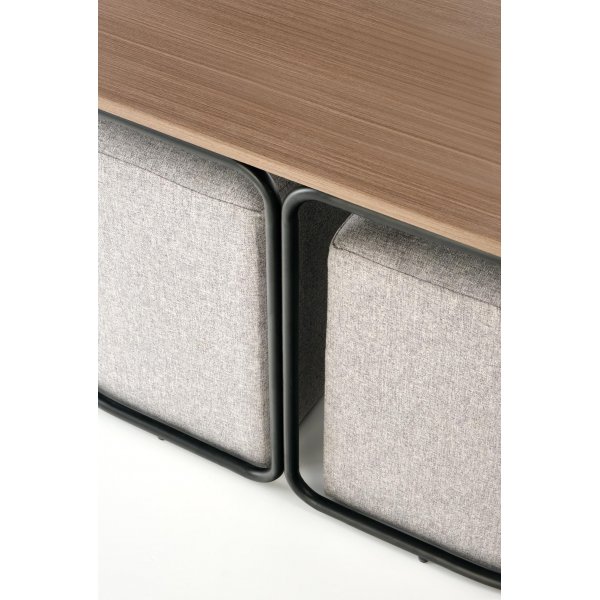Rodeo soffbord 88 x 43 cm - Craft ek/svart Rodeo soffbord 88 x 43 cm - Craft ek/svart