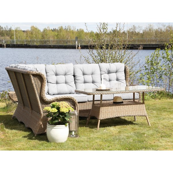 Orleans cornerset, konstrotting natur, gr�a dynor, v�nster h�rn