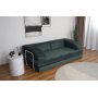 Bddsoffa i grn manchester 3-sits - Lincoln