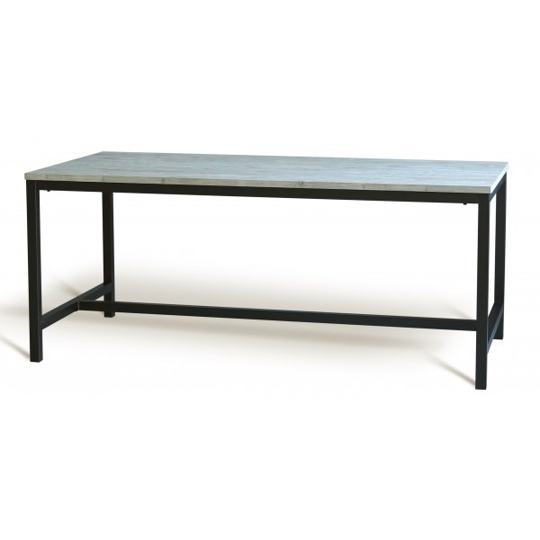 Groupe de salle  manger Texas avec 8 chaises de salle  manger Texas PU noir + table  manger Texas chne clair 200x100 cm