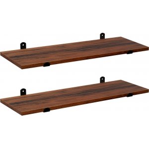 Vägghylla 2-pack brun Vägghylla 2-pack brun