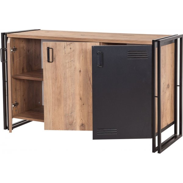 Cosmo Nora dressoir - Grenen/zwart Cosmo Nora dressoir - Grenen/zwart