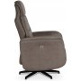 Comfort Saga (el) reclinerftlj med inbyggt fotstd - Grbeige ecolder