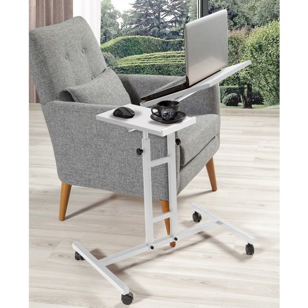 Glen laptopbord 67x45,5 cm - Vit (på hjul) Glen laptopbord 67x45,5 cm - Vit (på hjul)
