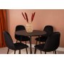 Smokey runt matbord 80 cm - Svart