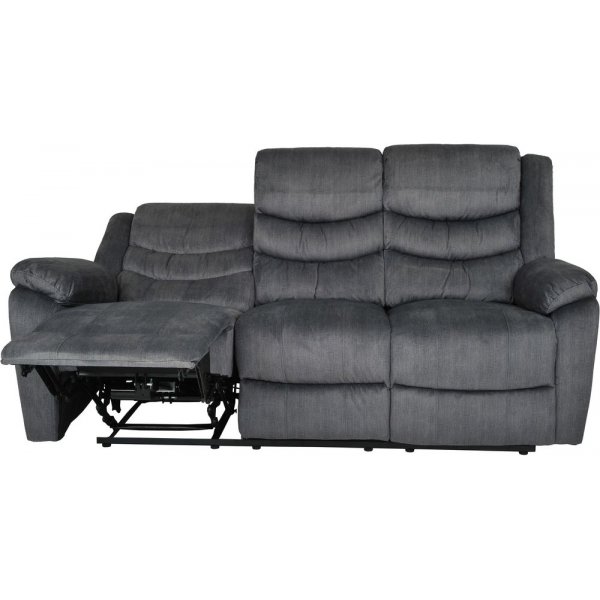 Canap Inclinable lectrique Winfield 3 Places - Gris Fonc