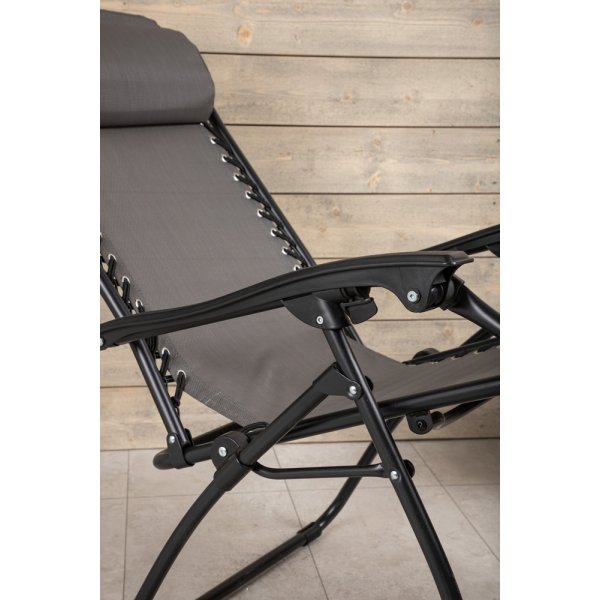 Melker solstol - Svart/Grå Melker solstol - Svart/Grå