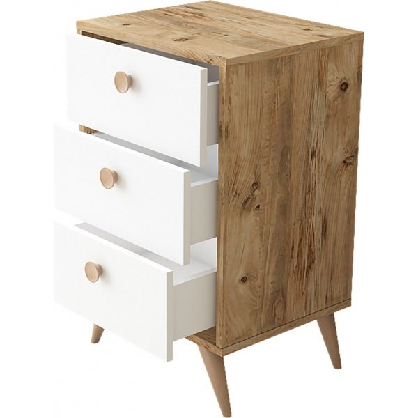 Vilamo byrå 68 - Furu/vit Vilamo byrå 68 - Furu/vit