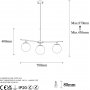 Atlas taklampa 10246 - Svart/antik