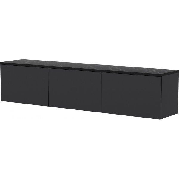 Meuble TV Neon avec clairage LED - Anthracite