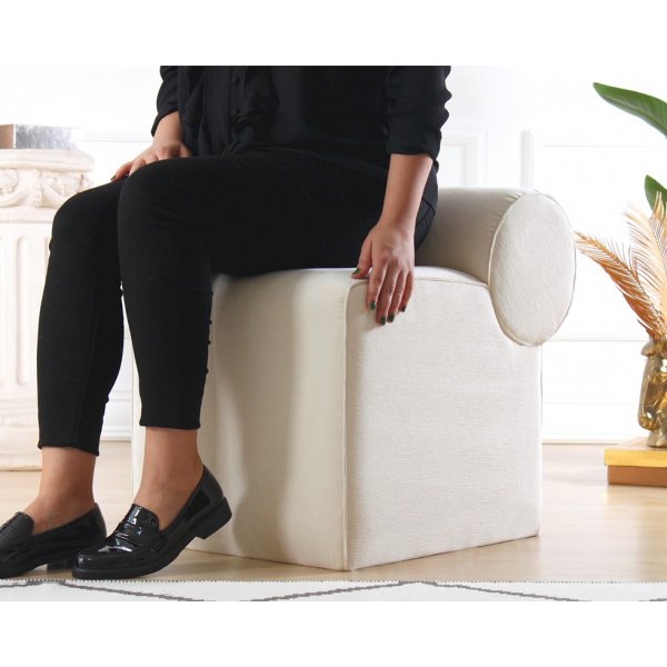 Pouf Linburg - Crème Pouf Linburg - Crème