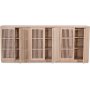 Level sideboard i whitewash med drrar i ribbor 210 cm