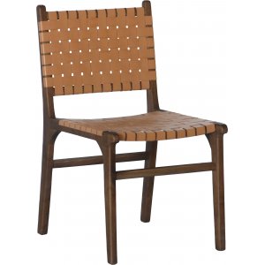 Porto Bello stol - Konjak / Valnt + Mbelvrdskit fr textilier