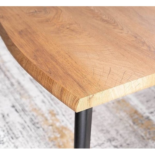 Table à manger Fresno 120-180 cm - Chêne artisanal/noir Table à manger Fresno 120-180 cm - Chêne artisanal/noir