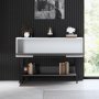Force avlastningsbord - Antracit/vit/svart