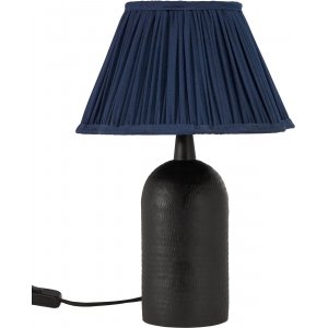 Lampe de table Riley - Noir/Bleu - 37 cm