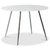 Groupe de repas Art, table ronde 110 cm + 4 chaises Art grises