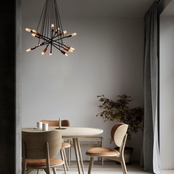 Plafonnier Okini - Noir/cuivre Plafonnier Okini - Noir/cuivre