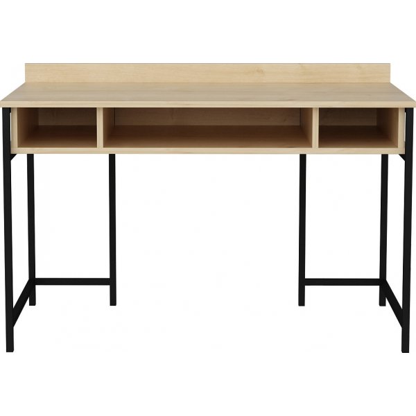 Alma skrivbord 120 x 60 cm - Svart/ek