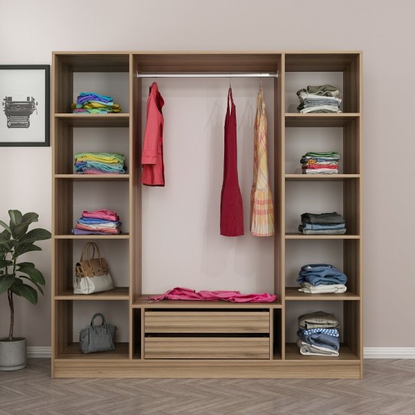 Cikani garderob 180x52x210 cm - Ek Cikani garderob 180x52x210 cm - Ek