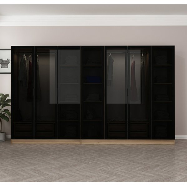 Armoire Cavolo 315x52x210 cm, variante B - Marron Armoire Cavolo 315x52x210 cm, variante B - Marron