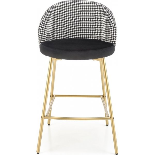 Tabouret de bar Pelican 113 - Noir/blanc/or Tabouret de bar Pelican 113 - Noir/blanc/or