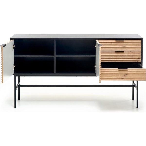 Buffet Laguna - Chne artisanal/noir