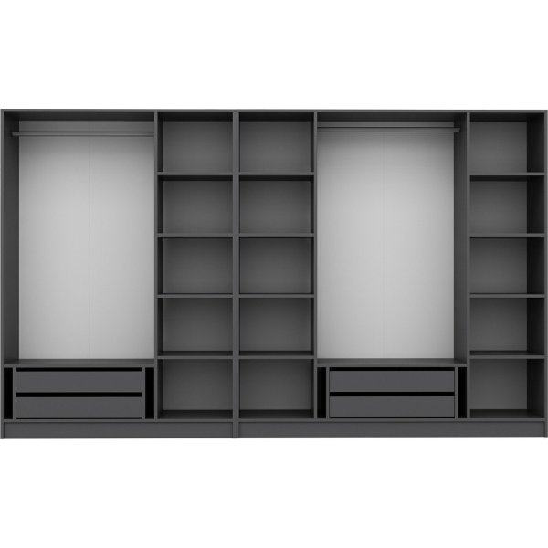 Armoire Cikani 315x52x210 cm, variante B - Anthracite Armoire Cikani 315x52x210 cm, variante B - Anthracite